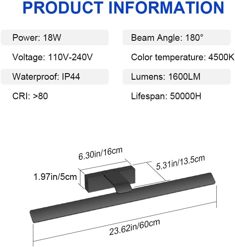 Luz Espejo Baño Led 60cm - Imagen 3