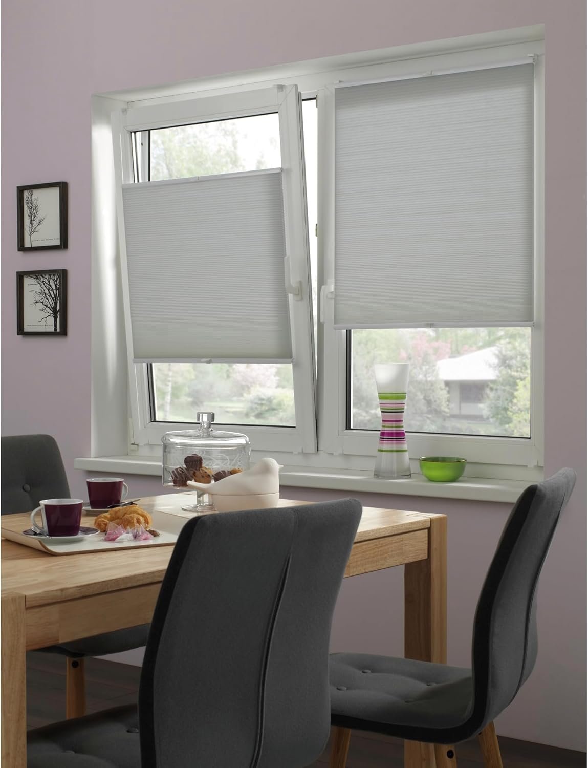 Estor plisado tipo panal GARDINIA EASYFIX Mia, opaco, fonoabsorbente - Imagen 2