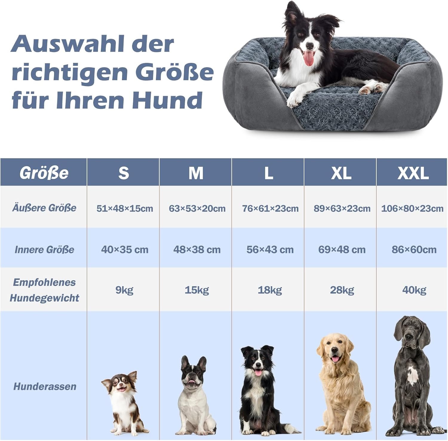 JOEJOY Cama para Perros Grande - Imagen 14