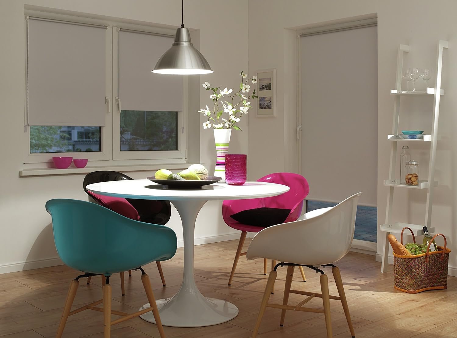 Estor enrollable térmico Deco Company, blanco, 55 x 150 cm - Imagen 2