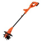 BLACK+DECKER BETL1820L-QW Motoazada con Batería de Litio de 18 V y 2 Ah, Aradora, Motocultor, 2 Velocidades 270/300rpm, 4 Hojas de Acero, 6 Puntas en Cada Hoja, 16 cm de Diámetro