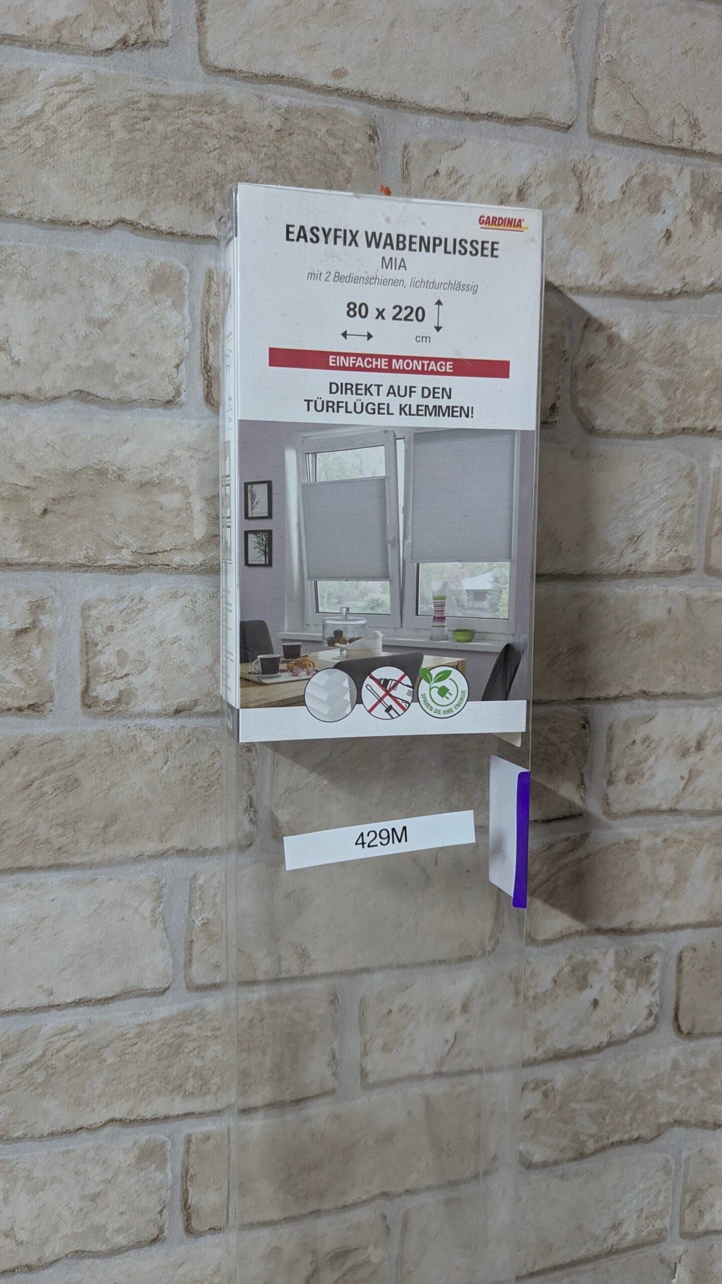 Estor plisado tipo panal GARDINIA EASYFIX Mia, opaco, fonoabsorbente - Imagen 12