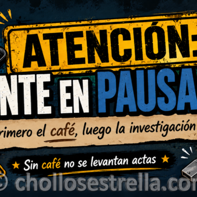 Taza “Agente en pausa”