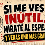 Taza “Si me ves inútil, mírate al espejo”