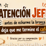 Taza Atención Jefe Antes de Echarme la Bronca