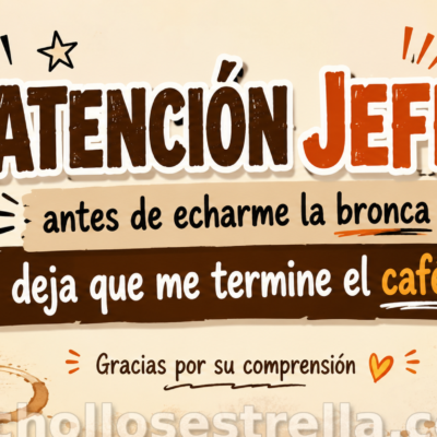 Taza Atención Jefe Antes de Echarme la Bronca