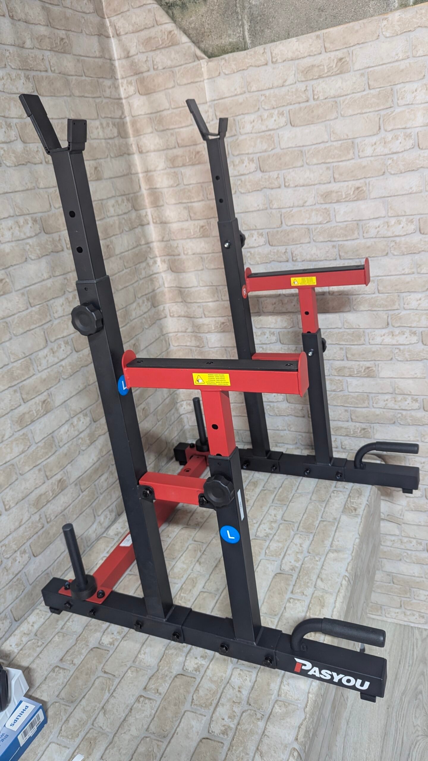 PASYOU Soporte Para Sentadillas Ajustable Máx. 250 KG - Imagen 3