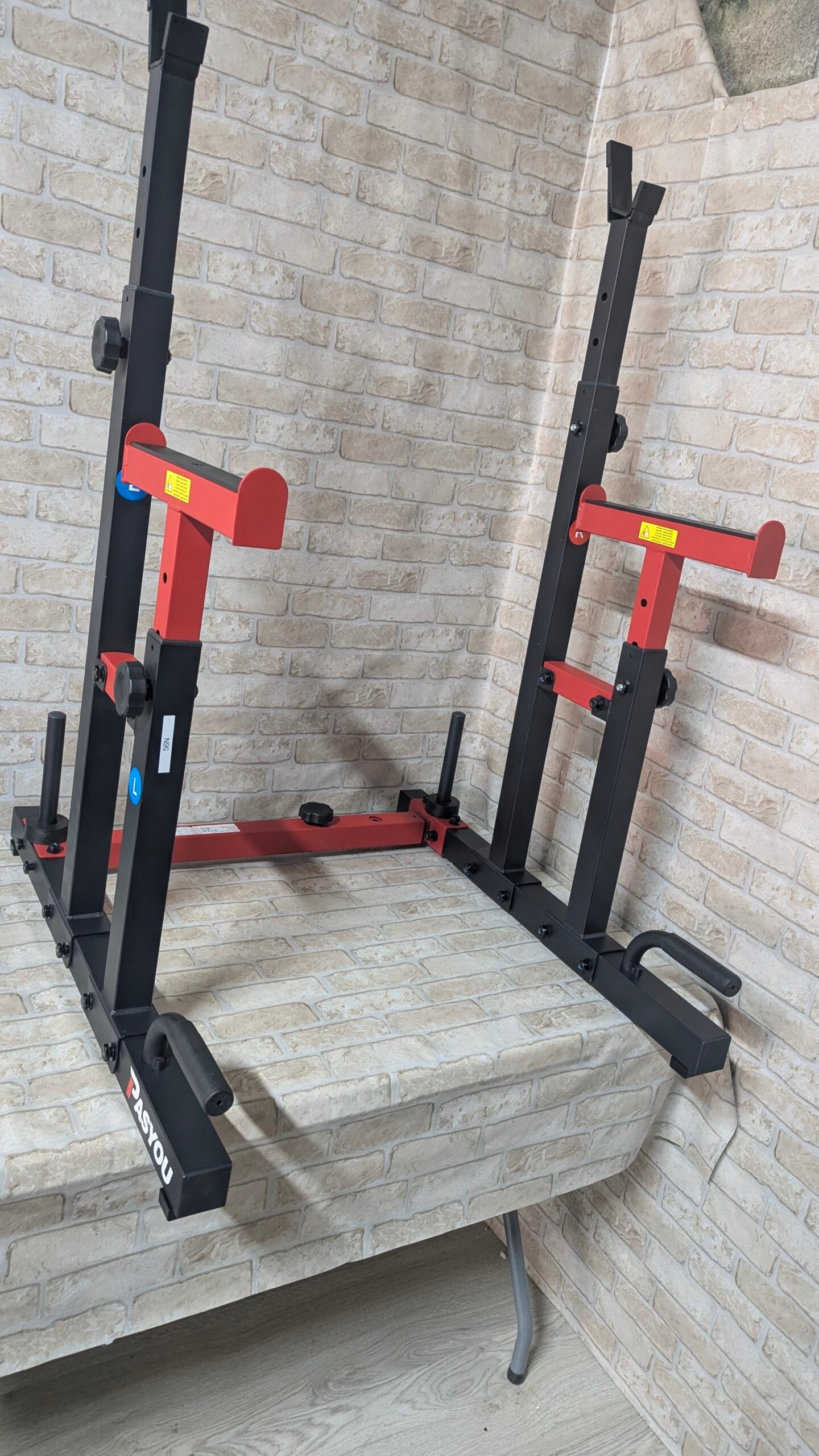 PASYOU Soporte Para Sentadillas Ajustable Máx. 250 KG - Imagen 2