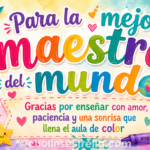 Taza Para la Mejor Maestra del Mundo