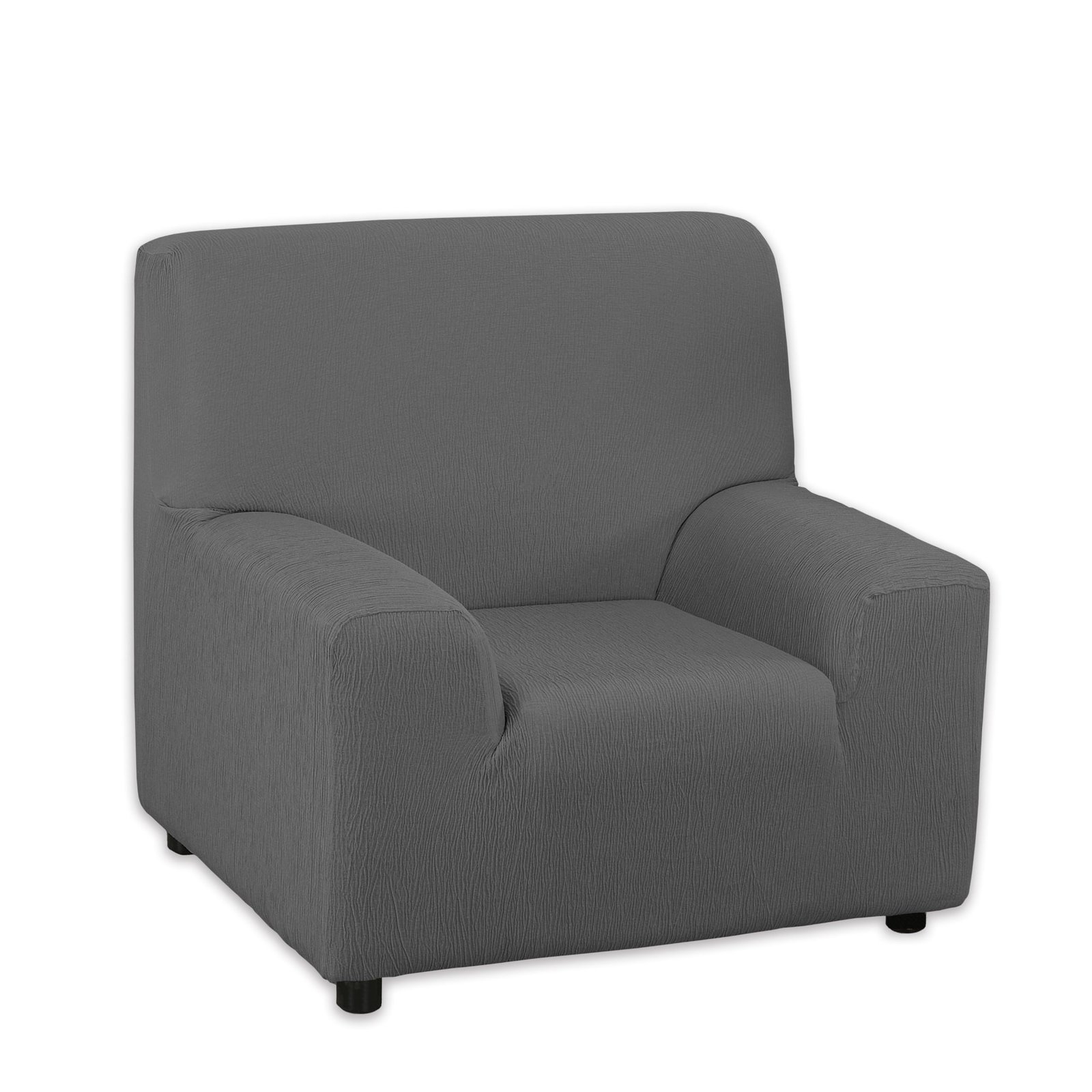 Funda elástica para sillón 1 plaza Emilia color antracita 70–110 cm