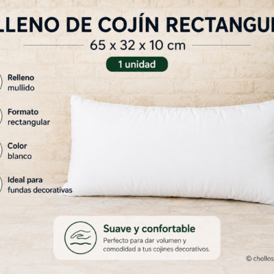 Relleno de cojín rectangular