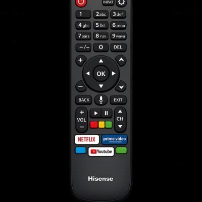 Mando a distancia original Hisense EN2AI30H para Smart TV con Netflix, Prime Video y YouTube